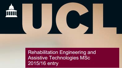 Logomarca do curso: Rehabilitation Engineering and Assistive Technologies MSc